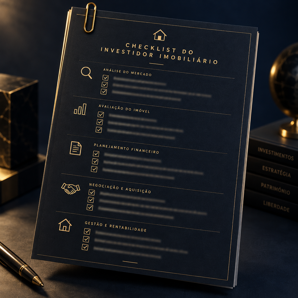 Checklist do investidor imobiliário impresso